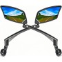 Handlebar Bike Mirror with Scratch-Resistant Glass, Adjustable Rotatable Bicycle Rearview Mirror