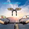 1 Pair Bike Handlebar Rearview Mirrors, 360° Rotatable Safety Glass Design