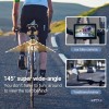 Handlebar Bike Mirror with Rearview Camera, 4.3-Inch HD Display, Night Vision, 145° Wide Angle