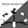 2-Pack Bike Handlebar Rearview Mirrors, 360° Rotatable Bicycle Mirrors