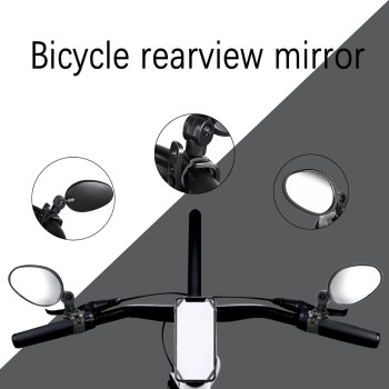2-Pack Bike Handlebar Rearview Mirrors, 360° Rotatable Bicycle Mirrors