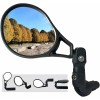E-Bike Bar End Mirror with Large Surface HD Glass, Impact-Resistant Bicycle Rearview Mirror