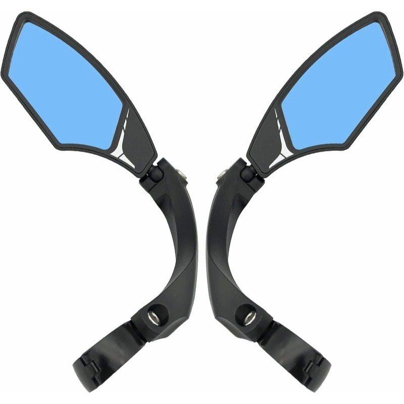 Handlebar Bike Mirror with HD Shatter-Resistant Glass, Adjustable Rotatable Bicycle Rearview Mirror