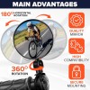 2-Pack Bike Handlebar Mirrors, Adjustable Bicycle Rearview Mirrors