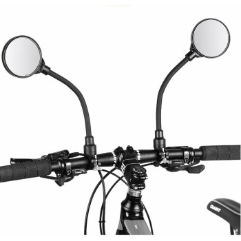 2-Pack Bike Handlebar Rearview Mirrors, Adjustable Mirrors for Mountain and Road Bikes