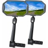Bar End Bike Mirrors with HD Convex Glass, Scratch-Resistant Bicycle Mirrors, 1 Pair