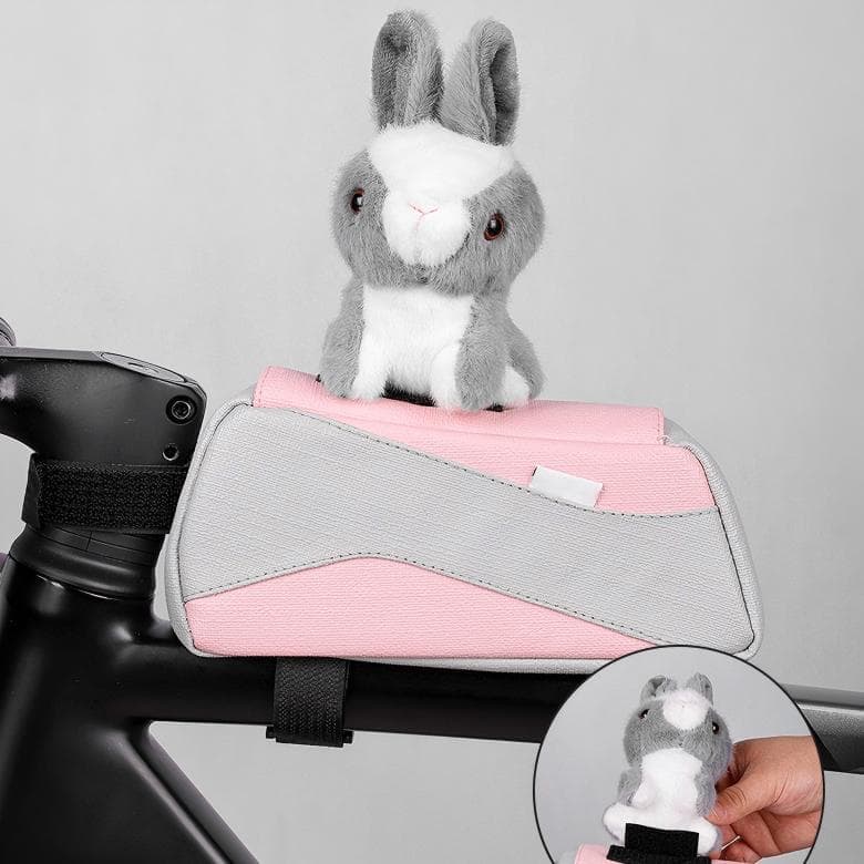 Bike Top Tube Bag, Waterproof Magnetic Flip Cover Frame Bag