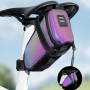 Bike Saddle Bag with Reflective Design, Waterproof Seat Bag with Taillight Mount
