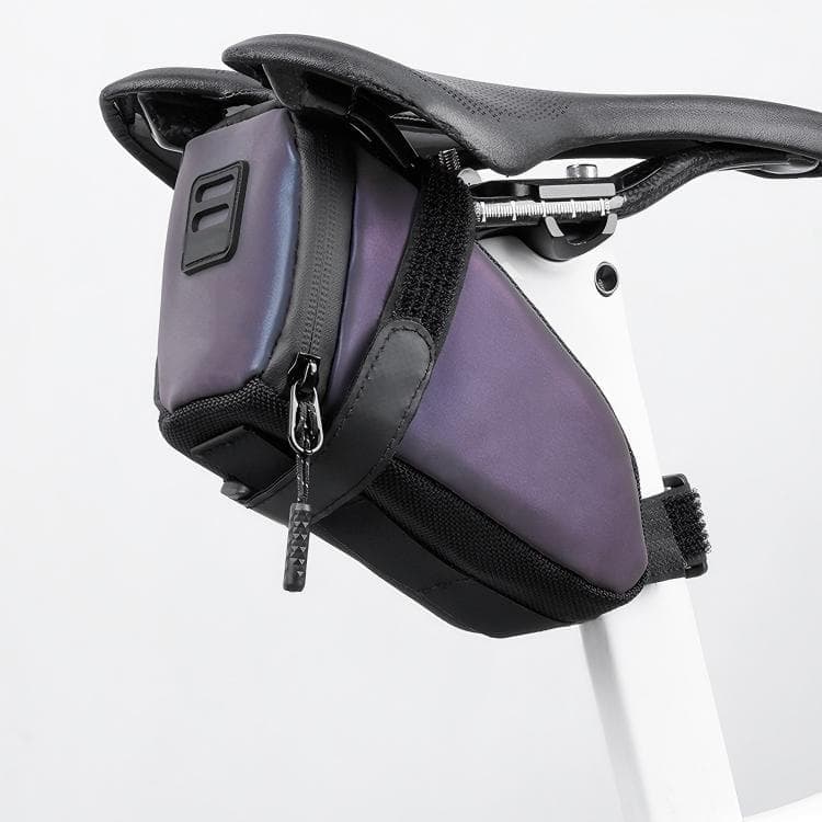 Bike Saddle Bag with Reflective Design, Waterproof Seat Bag with Taillight Mount