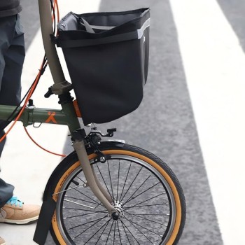 Bike Front Bag, Quick Release Large Capacity Storage Bag for Folding Bikes