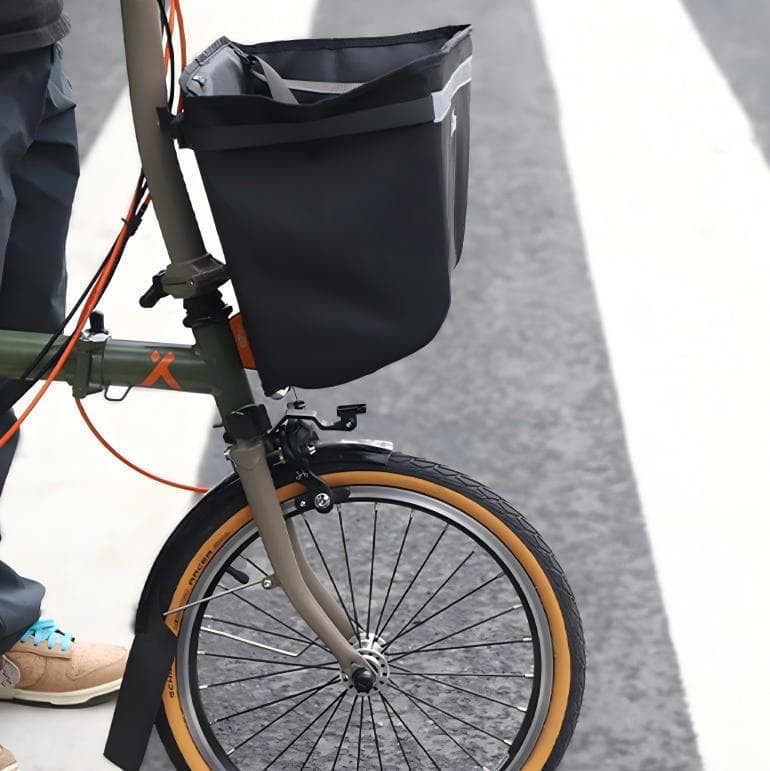 Bike Front Bag, Quick Release Large Capacity Storage Bag for Folding Bikes