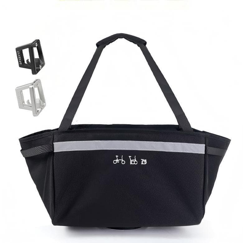Bike Front Bag, Quick Release Large Capacity Storage Bag for Folding Bikes