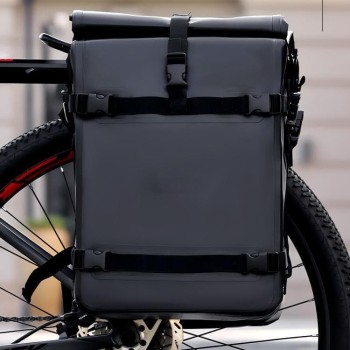 Bike Pannier Bag, Large Capacity Waterproof Rear Rack Storage Bag