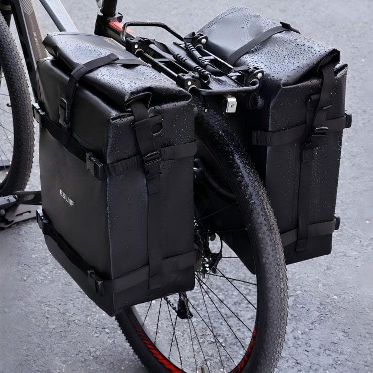 Bike Pannier Bag, Large Capacity Waterproof Rear Rack Storage Bag