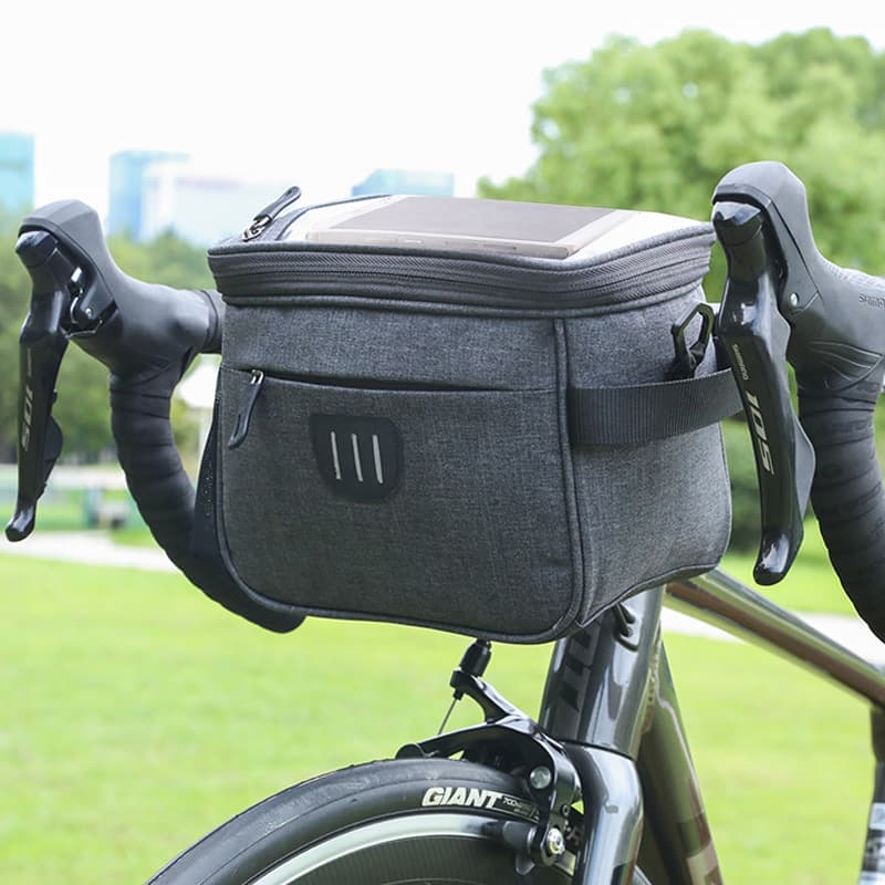 Bike Handlebar Bag, Multifunctional Front Bag for Folding and Balance Bikes
