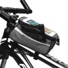 Bike Top Tube Bag, Waterproof Frame Bag for Mountain and Road Bikes