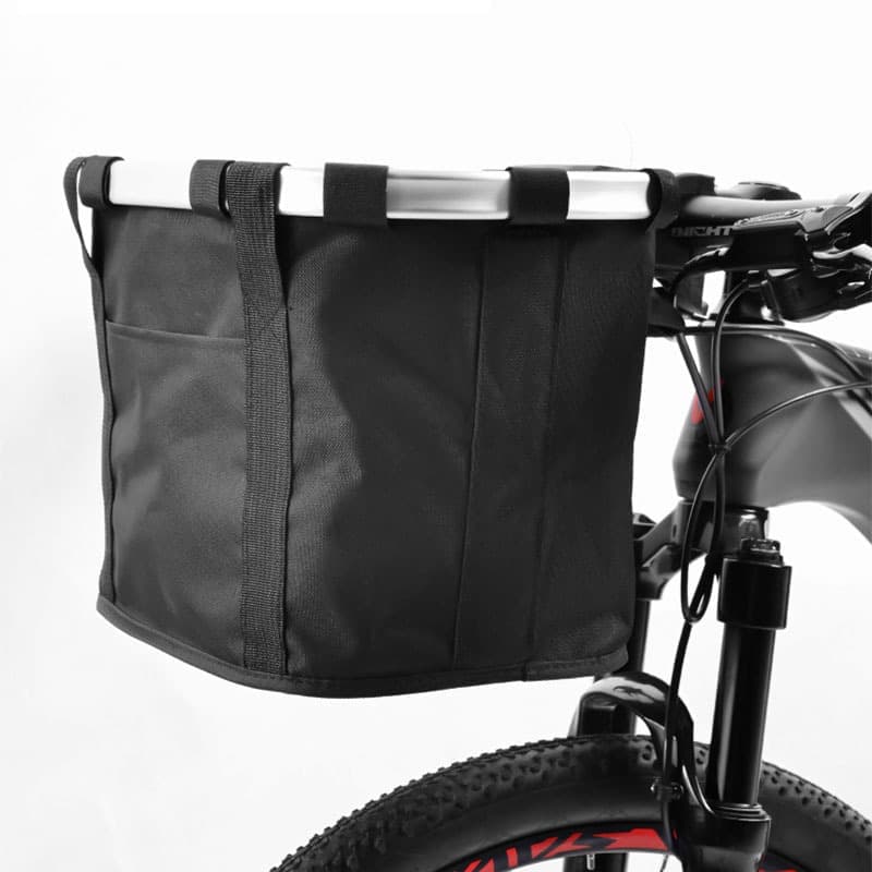 Foldable Bike Basket Bag, Large Capacity Front Handlebar Cycling Bag