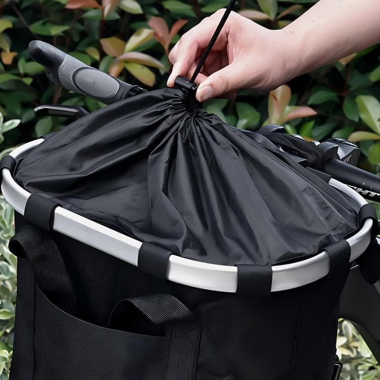 Foldable Bike Basket Bag, Large Capacity Front Handlebar Cycling Bag
