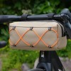Insulated Bike Handlebar Bag, Waterproof Front Bag for Hot and Cold Storage