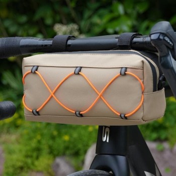 Insulated Bike Handlebar Bag, Waterproof Front Bag for Hot and Cold Storage