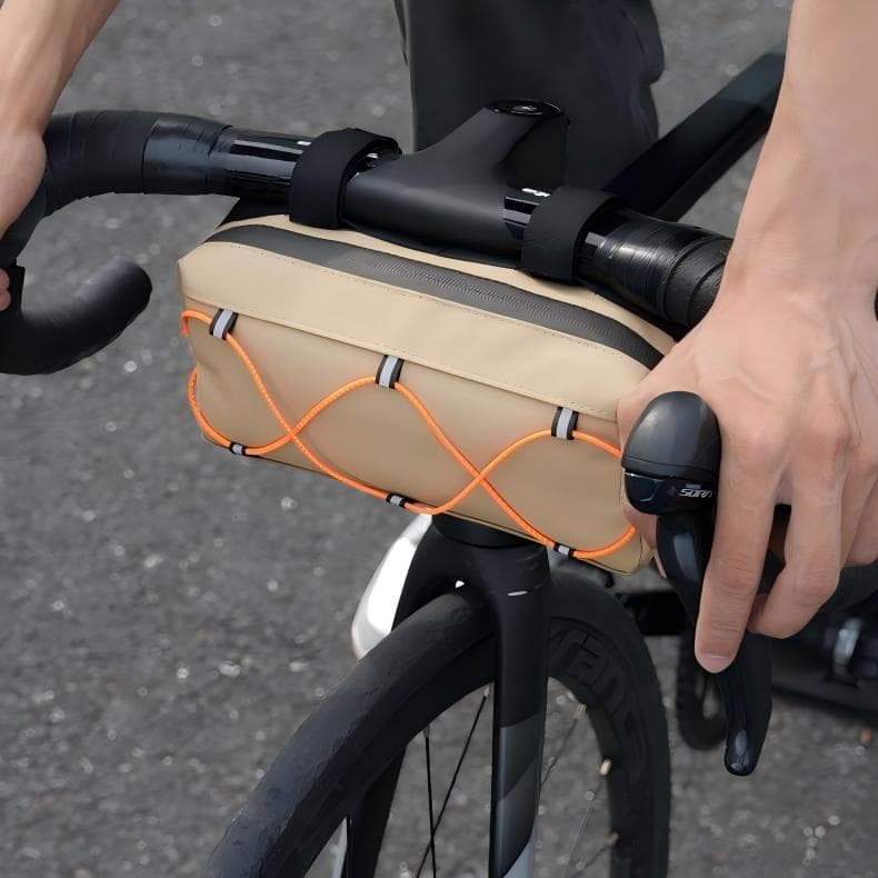 Insulated Bike Handlebar Bag, Waterproof Front Bag for Hot and Cold Storage