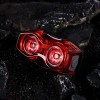 Bike Taillight with Dual LED Beads, Cycling Warning Light