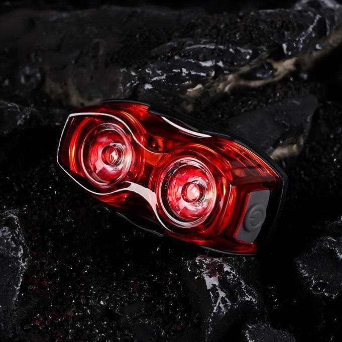 Bike Taillight with Dual LED Beads, Cycling Warning Light