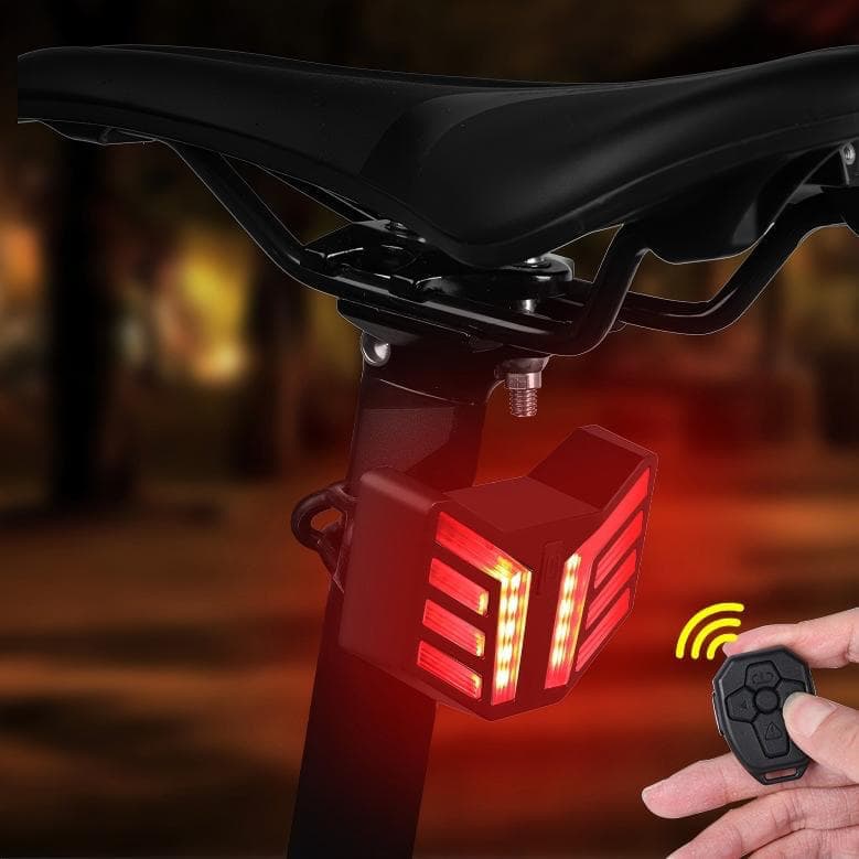 Bike Turn Signal Taillight with Horn, Wireless Remote Control