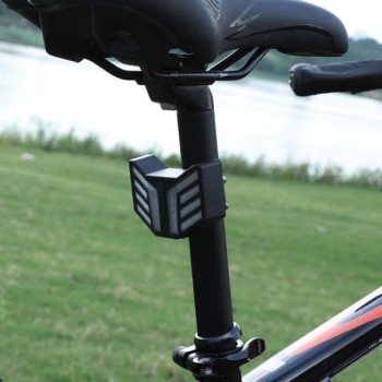 Bike Turn Signal Taillight with Horn, Wireless Remote Control