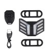 Bike Turn Signal Taillight with Horn, Wireless Remote Control