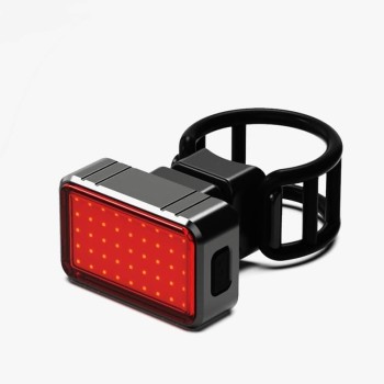 Intelligent Brake Sensing Bike Taillight, Aluminum Alloy LED Warning Light