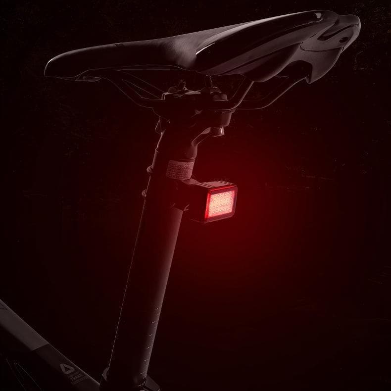 Intelligent Brake Sensing Bike Taillight, Aluminum Alloy LED Warning Light