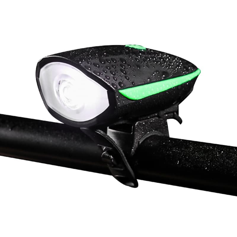 Bike Headlight, USB Rechargeable LED Light with Electric Horn