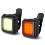 Mini Multifunction Bike Headlight and Warning Taillight Set
