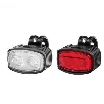 Bike Headlight and Taillight Set, High Brightness LED Warning Lights