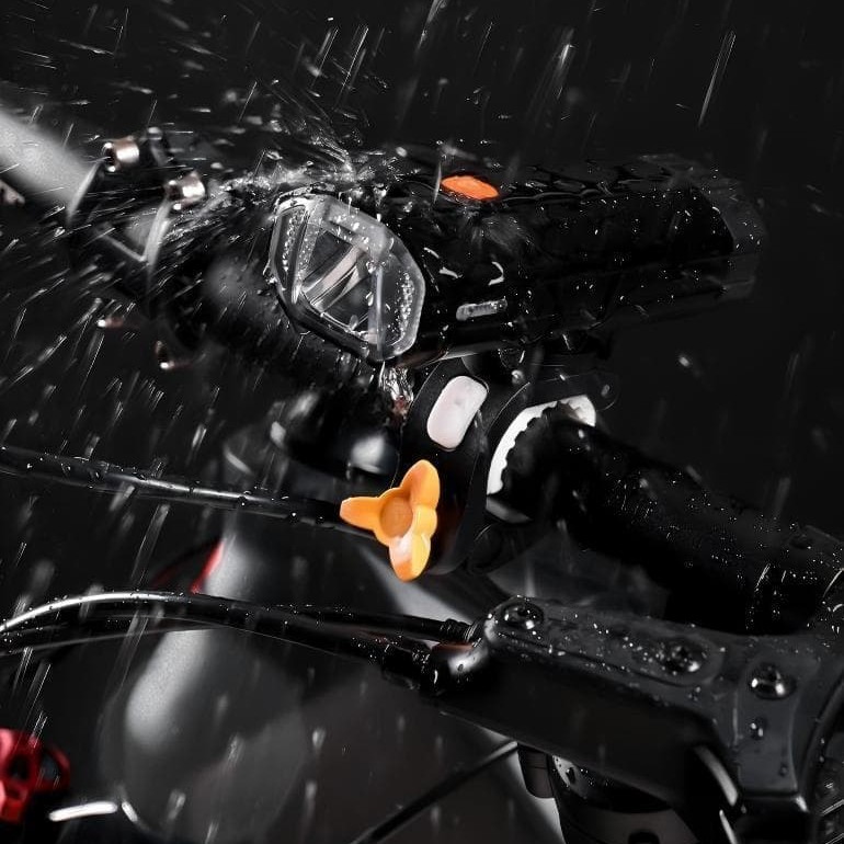 Bike Headlight, Type-C Rechargeable Aluminum Alloy High Brightness Light