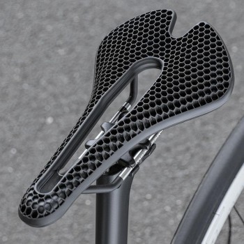Bike Saddle, Honeycomb Shock Absorption Hollow Breathable Comfort Seat