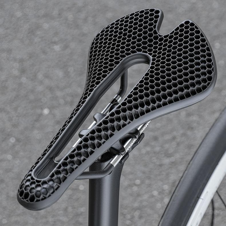Bike Saddle, Honeycomb Shock Absorption Hollow Breathable Comfort Seat