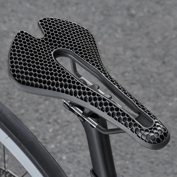 Bike Saddle, Honeycomb Shock Absorption Hollow Breathable Comfort Seat