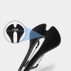 Bike Saddle, Honeycomb Shock Absorption Hollow Breathable Comfort Seat