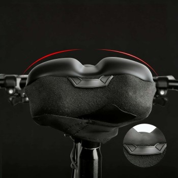 Bike Saddle Cover, Silicone Ultra-Soft Thickened Seat Cushion