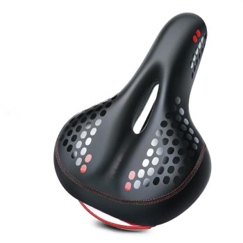 Bike Saddle with Taillight, Hollow Thickened Soft Comfort Seat