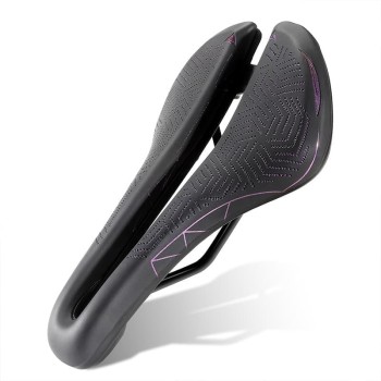 Bike Saddle, Hollow Breathable Comfort Seat for Mountain and Road Bikes