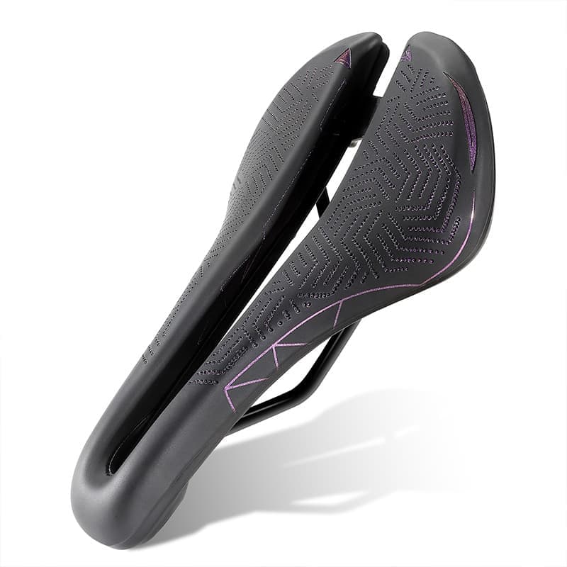 Bike Saddle, Hollow Breathable Comfort Seat for Mountain and Road Bikes