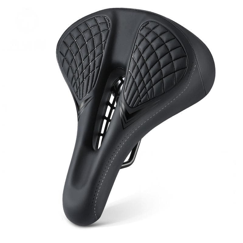Bike Saddle with Spring Shock Absorption, Taillight Mountable Comfort Seat